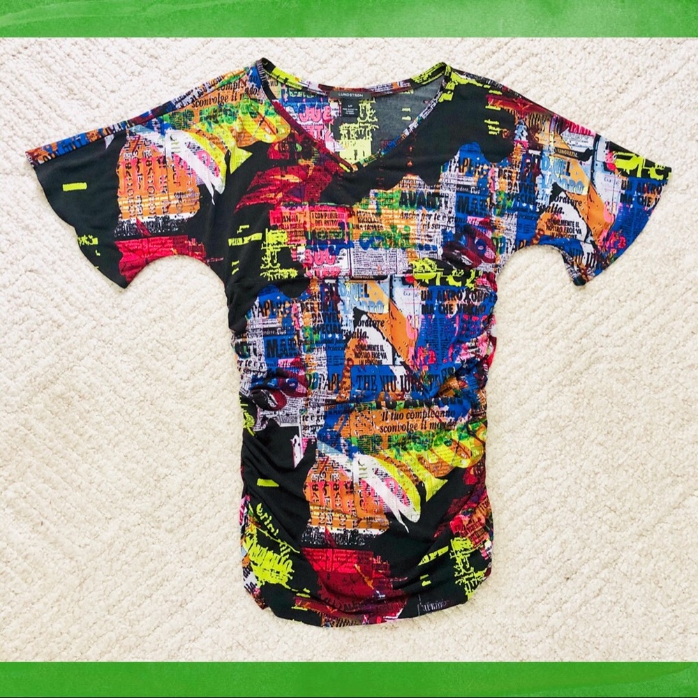 LUNDSTROM Fitted Multicolor Tunic